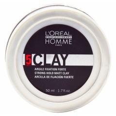 L’Oreal Homme Strong Hold Clay 5 - 50 ml