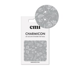 E.MiLac Charmicon 3D Sticker No.177 White Flowers