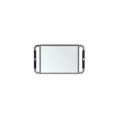 Sibel Specchio da Parrucchiere V Size Argento 23x40 cm