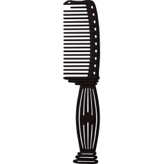 Y.S. Park Shampoo and Tint Comb YS-606 Carbone mou
