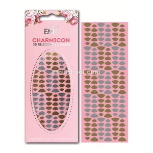 E.Mi Charmicon 3D Stickers Lunula 7 Gold/Silver
