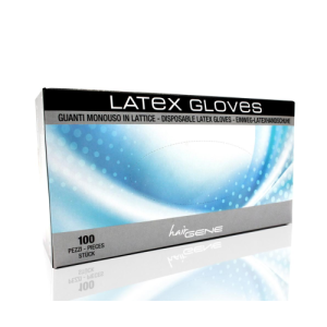 Hairgene black latex gloves L 6.5g 100pz