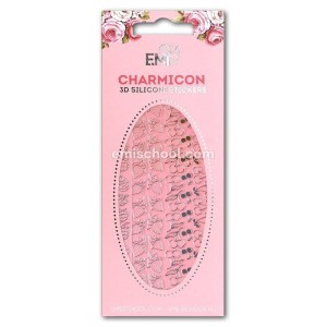 E.Mi Charmicon 3D Silicone Stickers Berries Gold/Silver 43