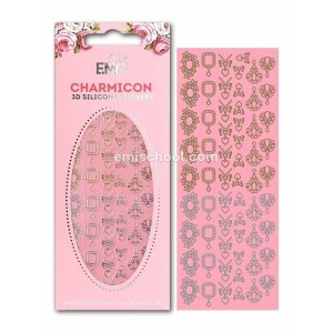 E.Mi Charmicon 3D Silicone Stickers Jewelry Gold/Silver 4