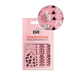 E.Mi Charmicon 3D Silicone Stickers Geometric Patterns 120