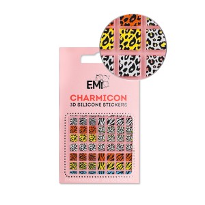 E.Mi Charmicon 3D Silicone Stickers Zebra 130
