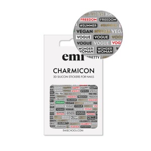 E.Mi Charmicon 3D Silicone Stickers Phrases 179