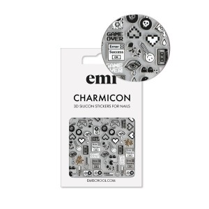 E.Mi Charmicon 3D Silicone Stickers Game Over 188
