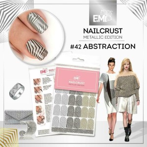 E.Mi Nailcrust Metallic Edition Pattern Sliders Abstraction 42