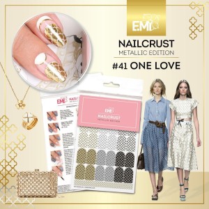 E.Mi Nailcrust Metallic Edition Pattern Sliders One Love 41