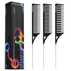Framar Dream Weaver Combs Pack Black 3pz