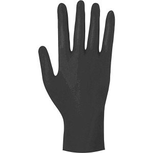 Hairgene black latex gloves L 6.5g 100pz